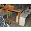Image 1 : Solid tiger oak 2 drawer board room table