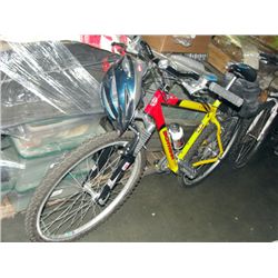 Schwinn mesa mountain bike with bell helmet