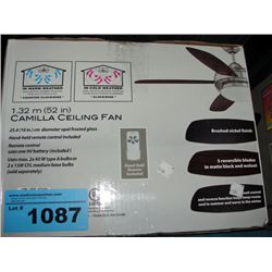 Camilla ceiling fan with light