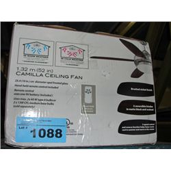 Camilla ceiling fan with light
