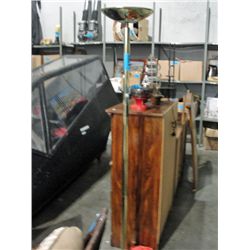 Brass halogen floor lamp