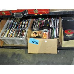 Shelf lot of assorted music CDs