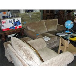 3pc living room set; loveseat chair and ottoman