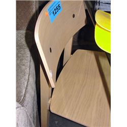 Contemporary bent wood side chair