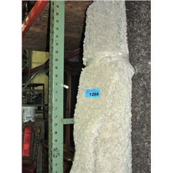 Large off white shag area rug