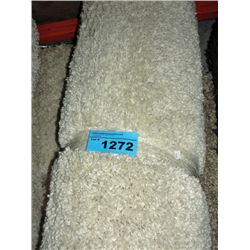 Large off white shag area rug