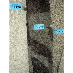 Small multi colored grey shag area rug