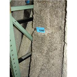 Small white and multi colored grey shag area rug