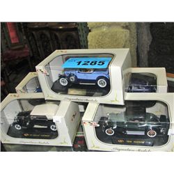 Collection of 5 diecast metal collectors cars