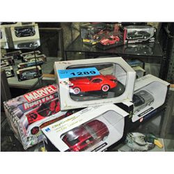 collection of 5 diecast metal collectors cars