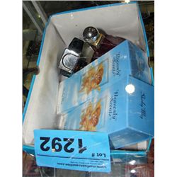 Box of perfumes and colognes