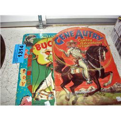 Vintage board game and 2 vintage childrens books