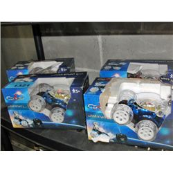 4 cobra radio controlled lunar stunt cars