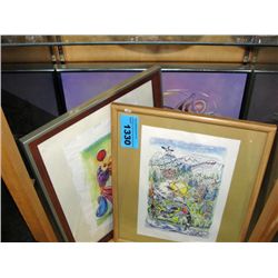 3 framed original paintings