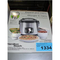 Hamilton beach rice cooker and steamer