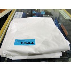 One new queen size white top sheet