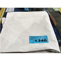 One new twin size white top sheet