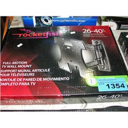 Rocketfish 26" by 40" full motion TV wall mount  