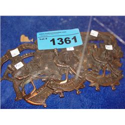 3 heavy copper hockey collectors plaques