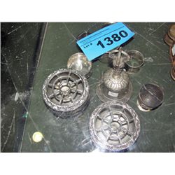 9pcs of assorted vintage silver plate;