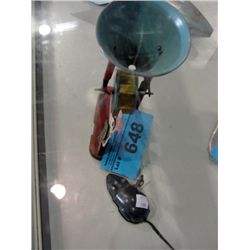 Vintage tin toy wind up mouse and a busy mike toy