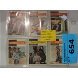 Set of 6 rare 1958 topps TV western collectors