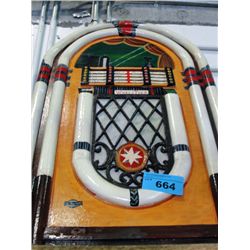 Large wooden werlitzer juke box wooden decorative