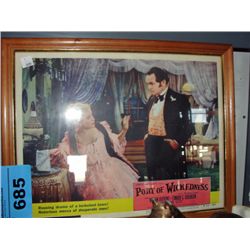 Framed port of wickedness movie poster from 1954