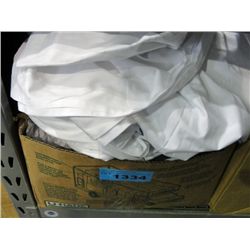 One new king size white top sheet