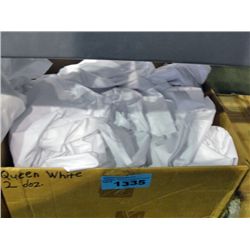 One new queen size white top sheet