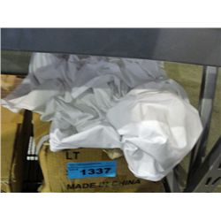 One new twin size white top sheet