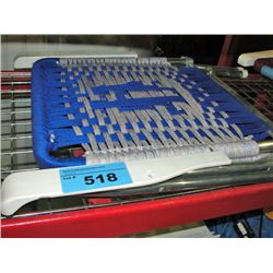 Aluminum folding lawn chair with woven seat