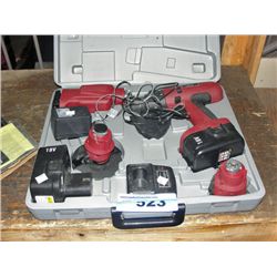 5star 18V cordless tool set with 2 batteries and