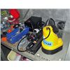 Image 1 : Shelf lot of hardware and misc; electrical, pump,