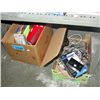 Image 1 : 2 boxes of household items; books, electronics etc