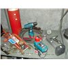 Image 1 : shelf lot of assorted tools and misc