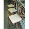 Image 1 : Set of 3 vintage 1950s barstools