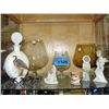 Image 1 : Shelf lot of collectable figurines, large brandy