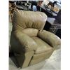 Image 1 : Beige leather recliner