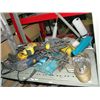Image 1 : Shelf lot of assorted power tools, drills etc