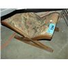 Image 1 : Vintage petite point upholstered stool