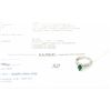 Image 1 : 14k gold 1.29carat custom made emerald and diamond