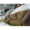 Image 1 : 2pc multi colored brown sofa and loveseat set