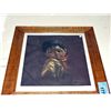 Image 1 : Antique oak framed native child print by Francis