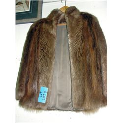 Genuine fur ladies coat