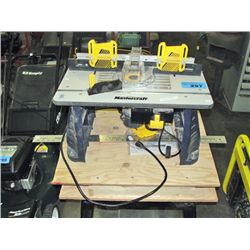 Mastercraft router with table and work bench