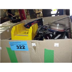 Box of assorted hand tools