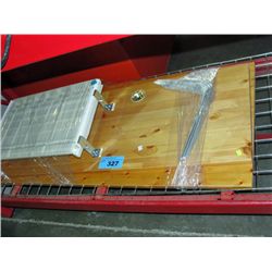 Pine counter top shelf unit