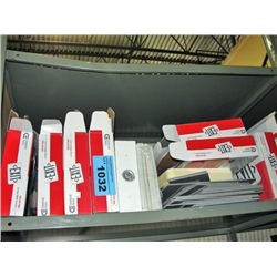 Shelf lot full of commercial LED exit signs