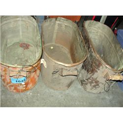 Lot of 3 vintage copper boilers